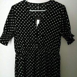 NWT Brand New B&W Polka Dotted Dress by Influence